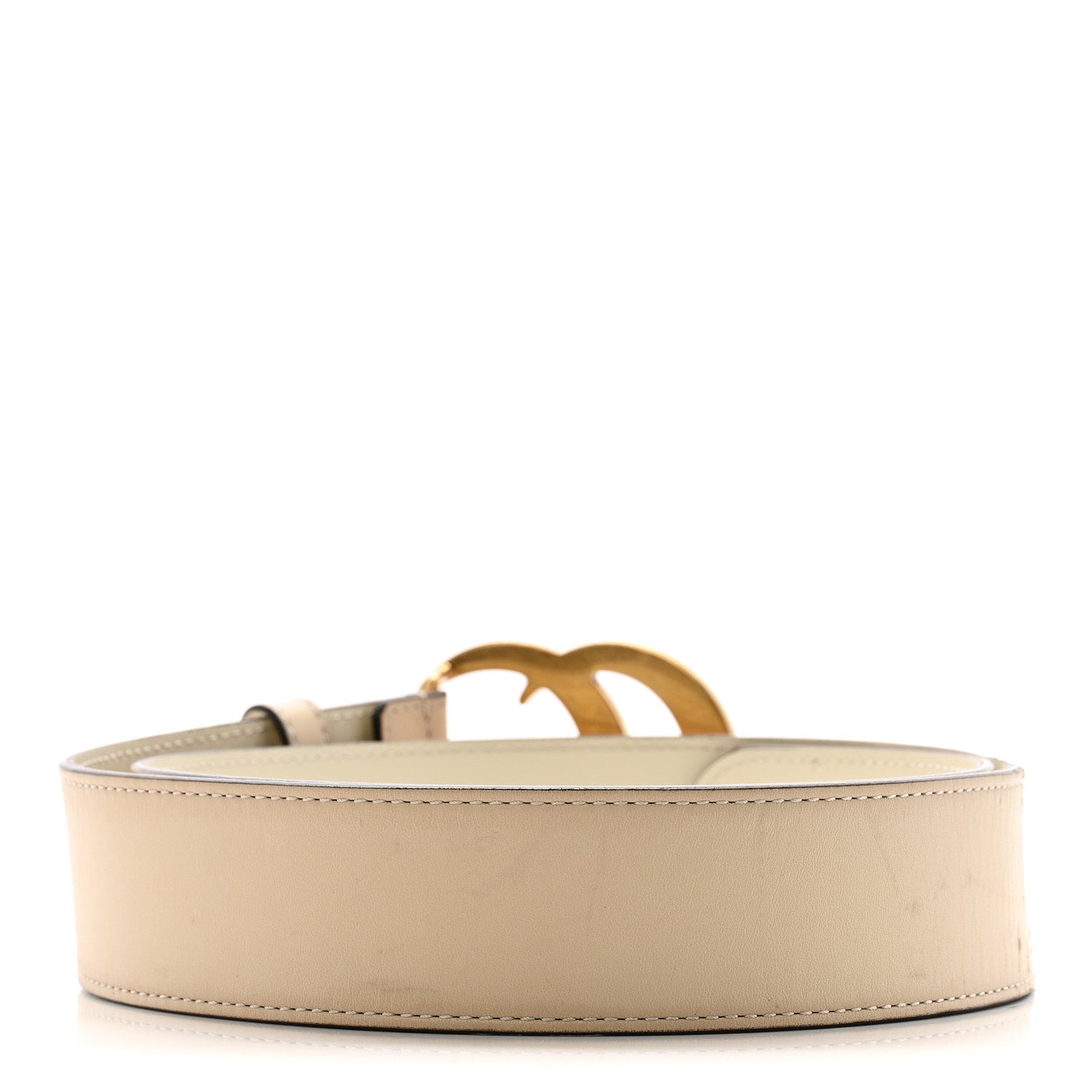 Gucci Calfskin Double G 40mm Belt 85 34 Mystic White 2 of 9