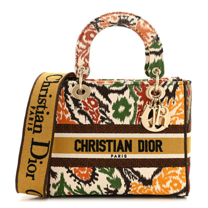 Christian Dior Canvas Embroidered Paisley Medium Lady D-Lite Multicolor 1 of 10