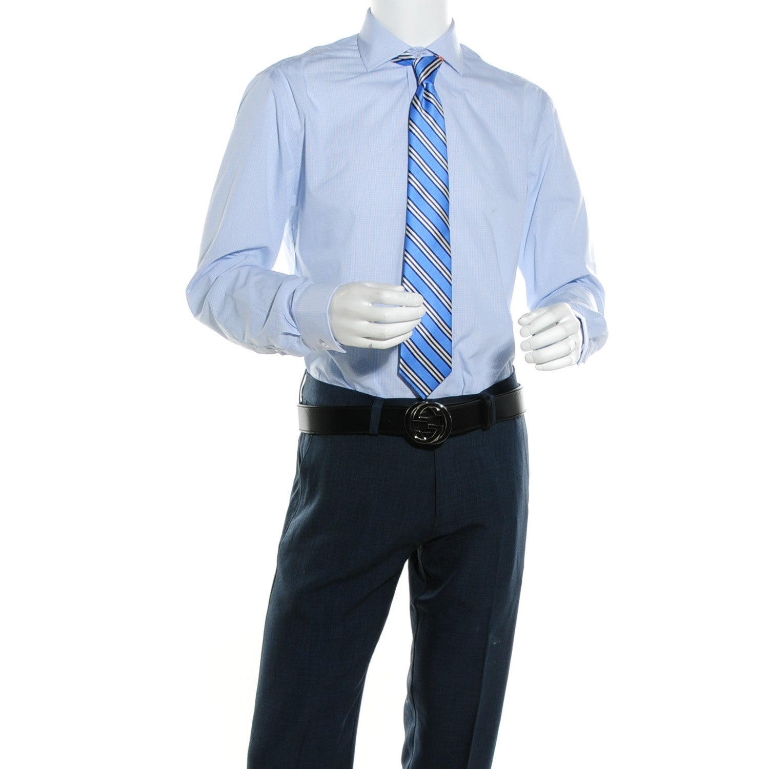 Gucci Calfskin Interlocking G Belt 95 38 Black 2 of 5