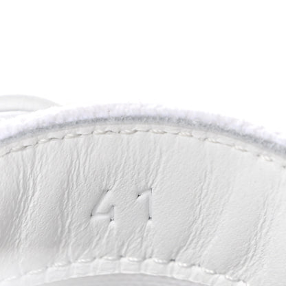 Hermes Canvas Embroidered Innocent Sneakers 41 White 8 of 9
