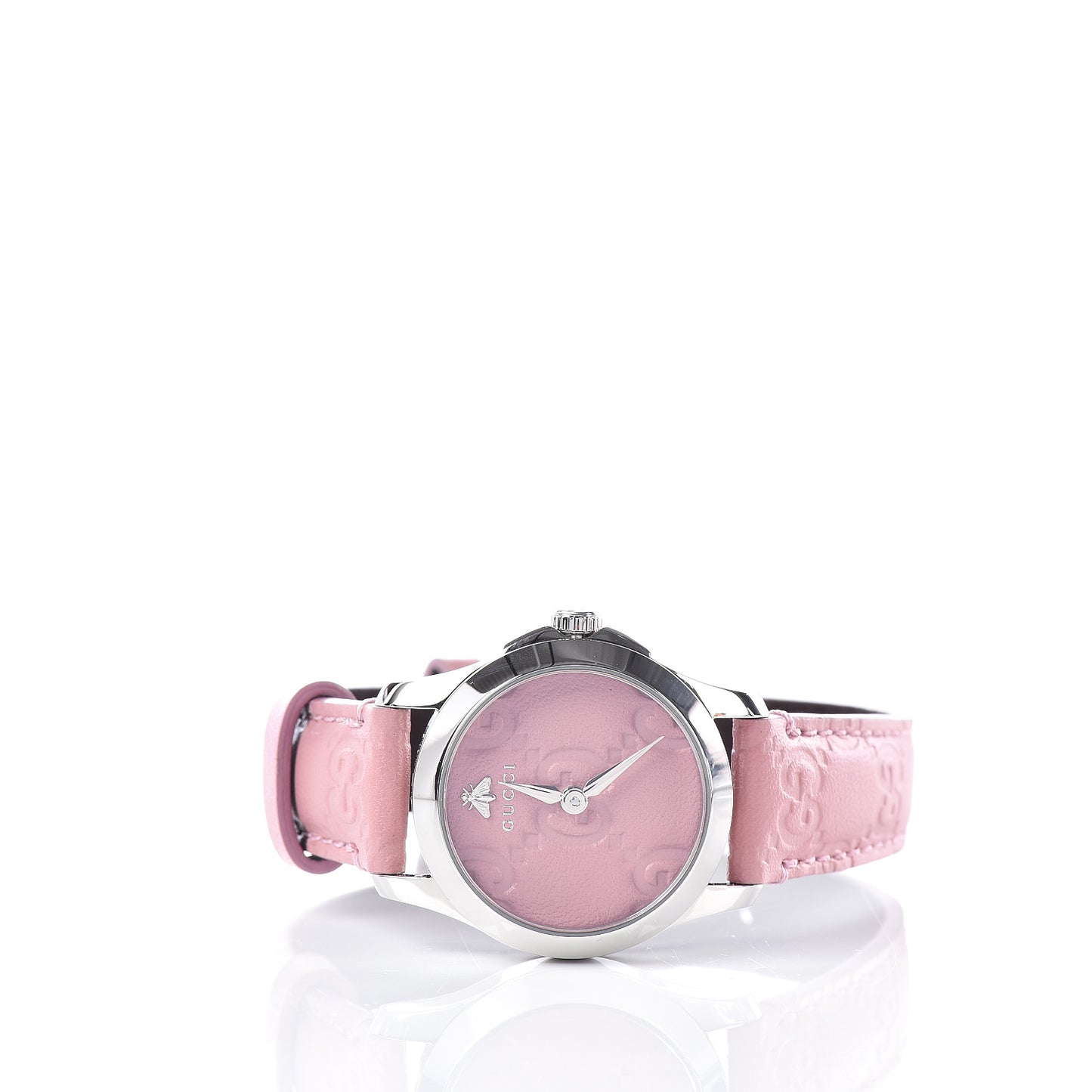 Stainless Steel Calfskin 27mm G-Timeless Quartz Watch Pink