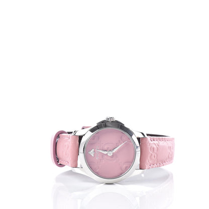 Gucci Stainless Steel Calfskin 27mm G-Timeless Quartz Watch Pink 3 of 8