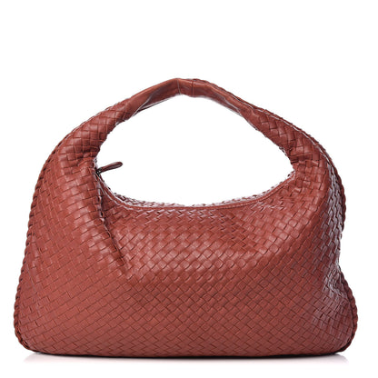 Bottega Veneta Nappa Intrecciato Large Veneta Hobo Brique 1 of 15