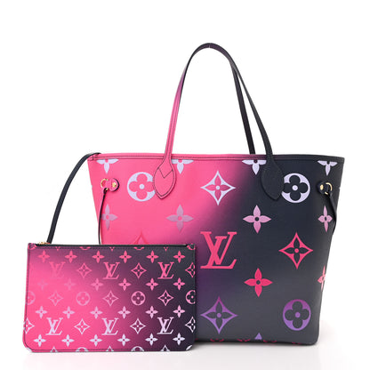 Louis Vuitton Monogram Giant Spring In The City Neverfull MM Midnight Fuchsia 3 of 10