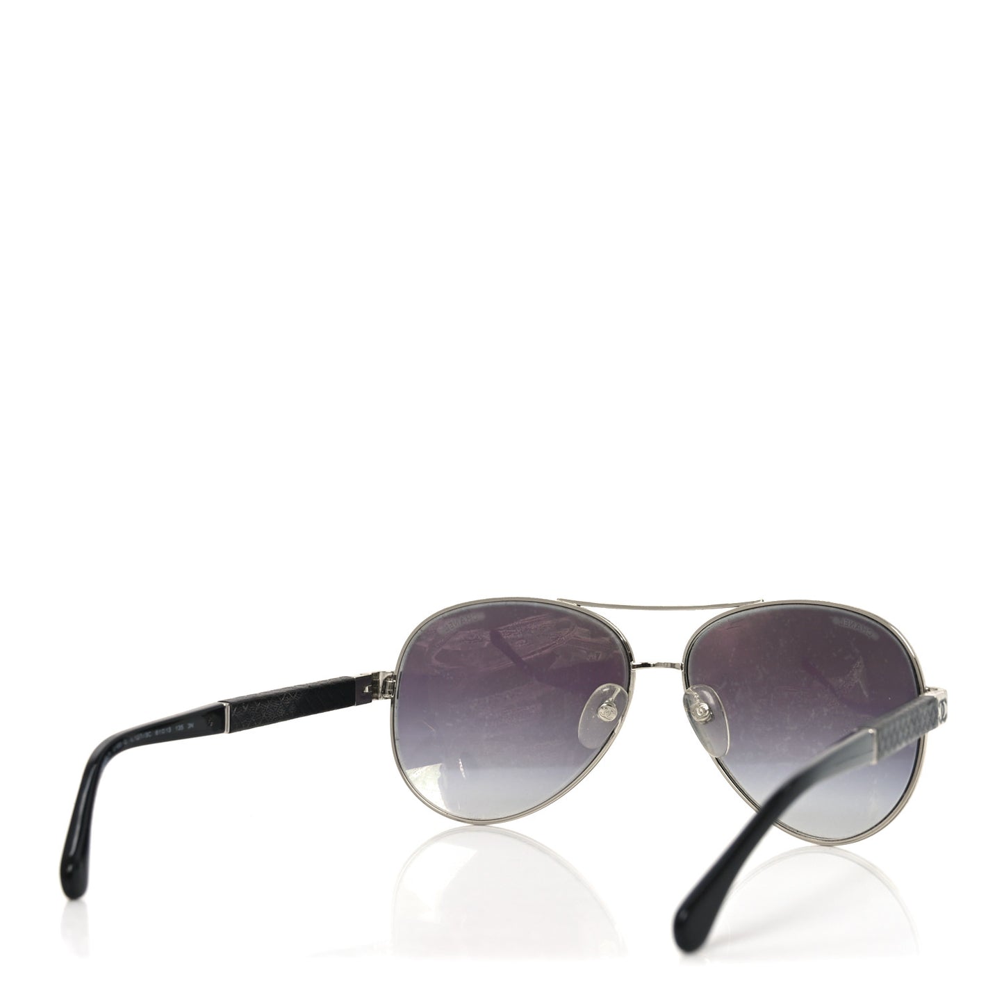 Lambskin Quilted CC 4195-Q Sunglasses Silver