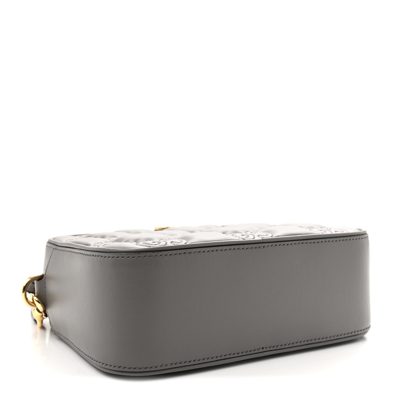Gucci Calfskin GG Matelasse Shoulder Bag Dusty Grey Natural 4 of 11