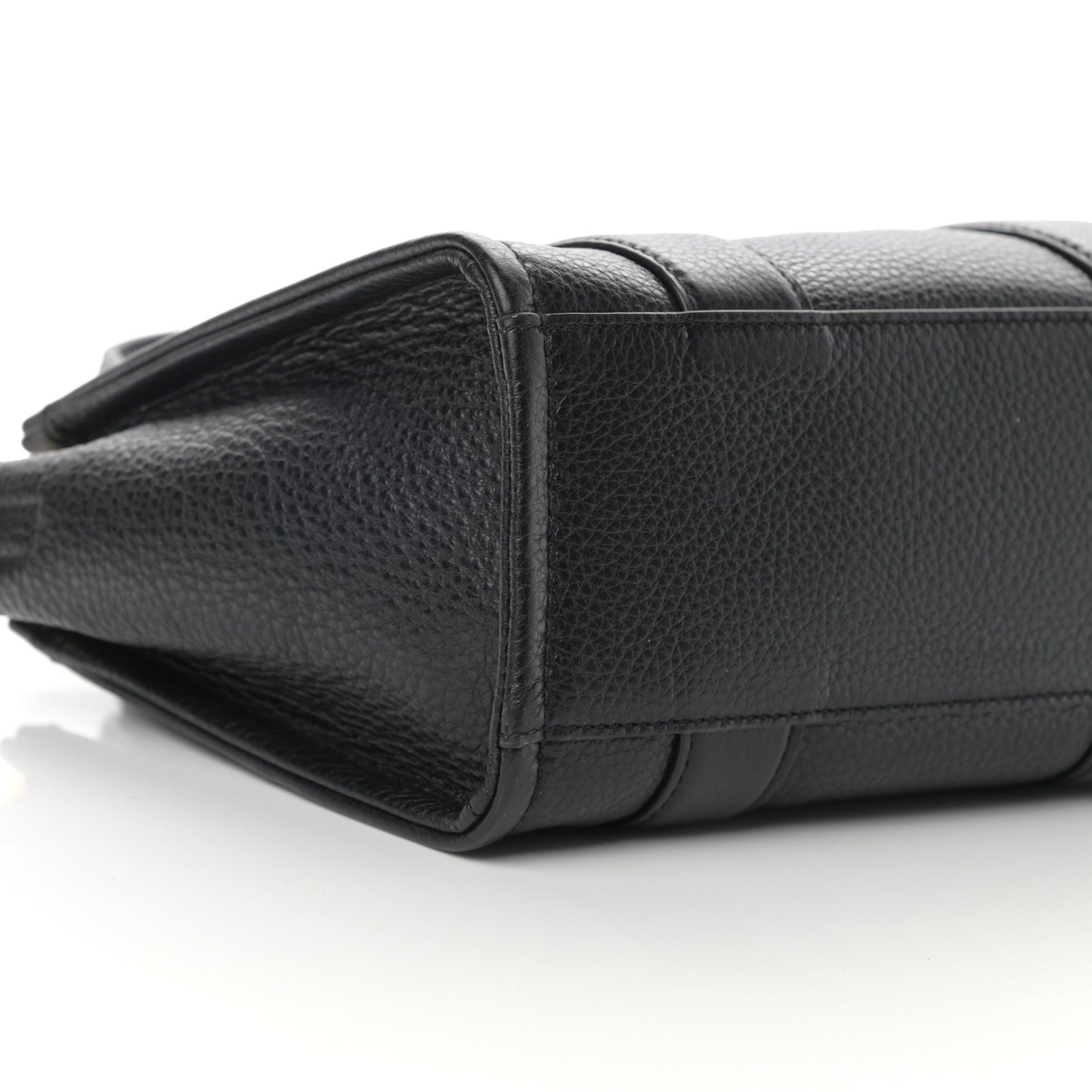 Grained Calfskin Small The Tote Bag Black