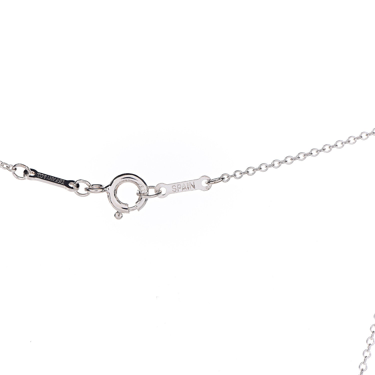 Tiffany Sterling Silver 16mm Elsa Peretti Open Heart Pendant Necklace 6 of 9