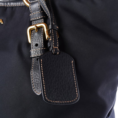 Prada Tessuto Nylon Vitello Daino Tote Baltico 13 of 16