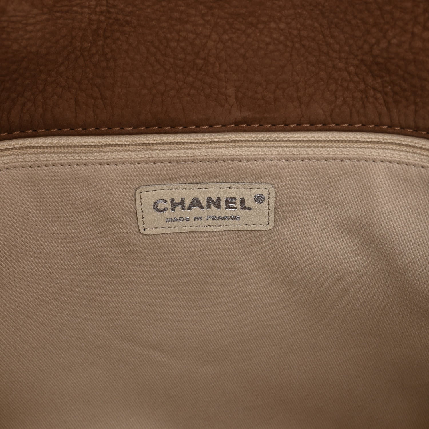 Chanel Ultra Soft Suede Calfskin Large Natural Beauty Flap Brown 6 of 11