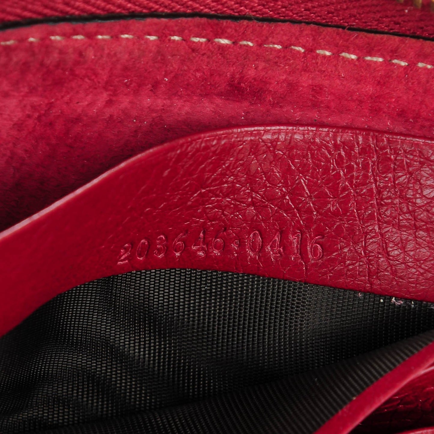 Guccissima Web Zip Around Wallet Red
