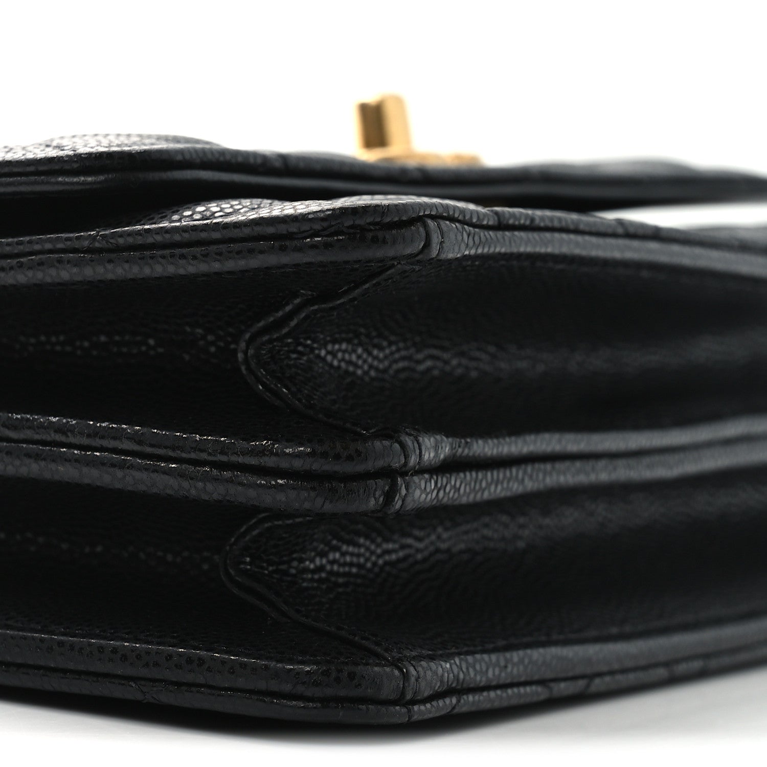 Chanel Caviar Quilted Chain Link Clutch With Chain Black 10 of 12