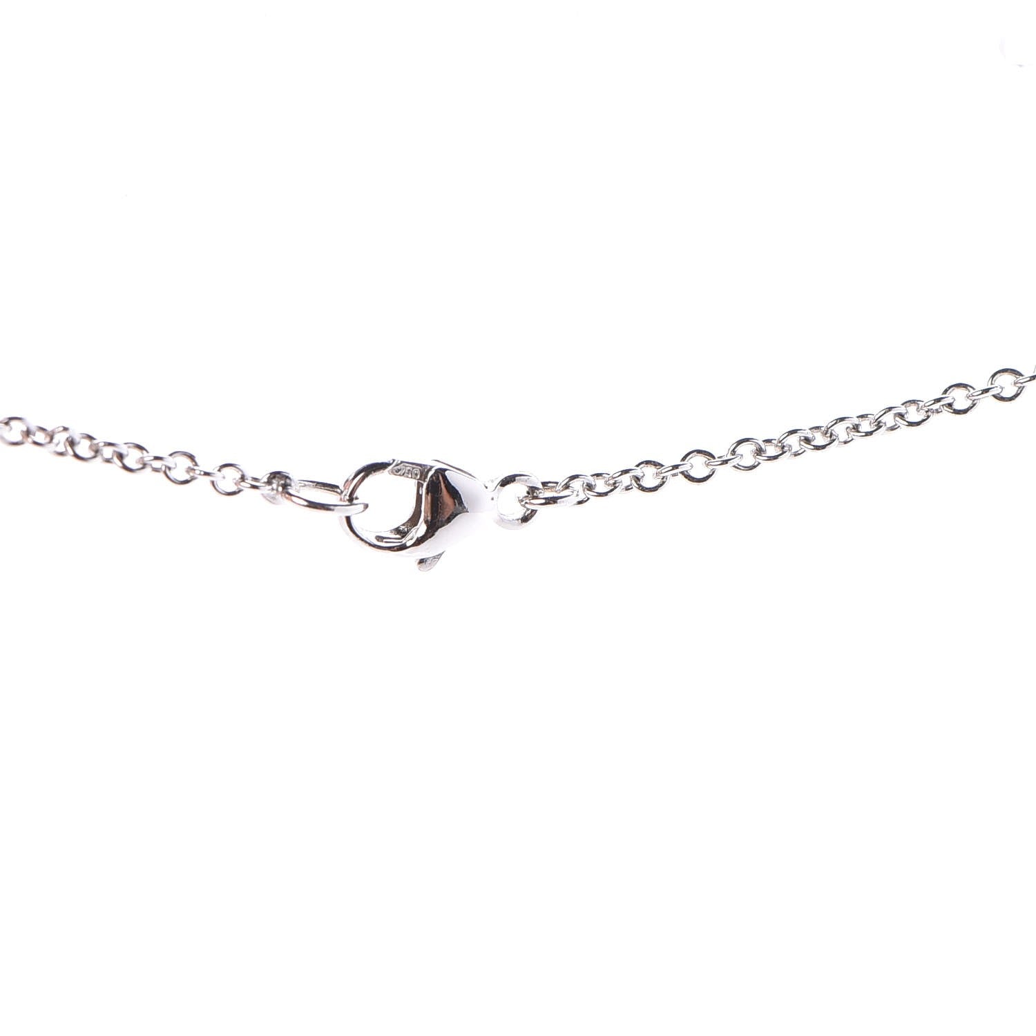 Mikimoto 18K White Gold Diamond Akoya Pearl Angel Pendant Necklace 4 of 5