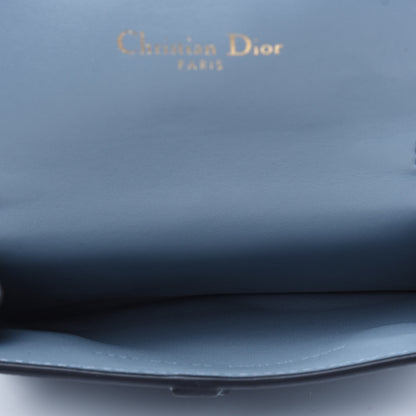 Christian Dior Goatskin Nano Saddle Chain Pouch Cloud Blue 5 of 9