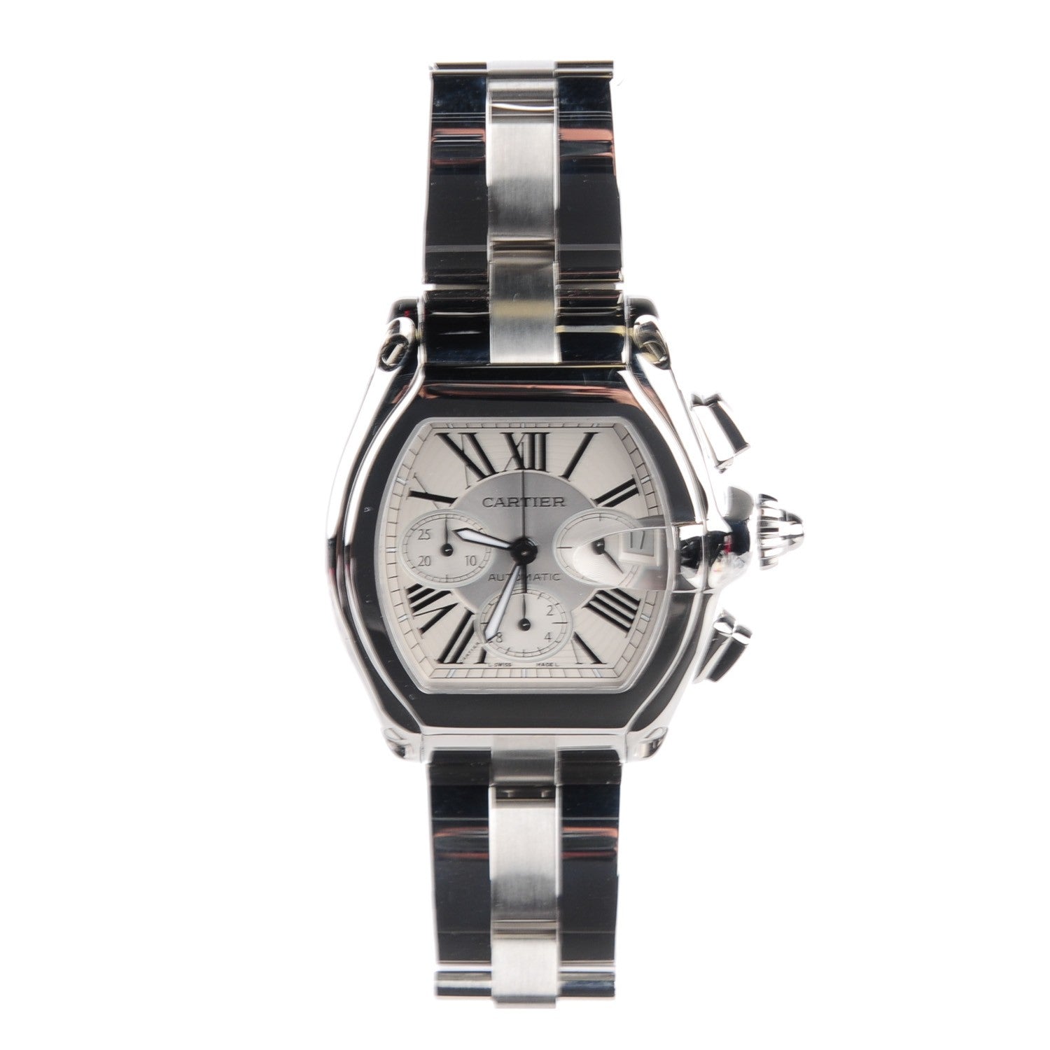 Cartier Stainless Steel 42mm Roadster Chronograph Automatic Watch 2 of 8