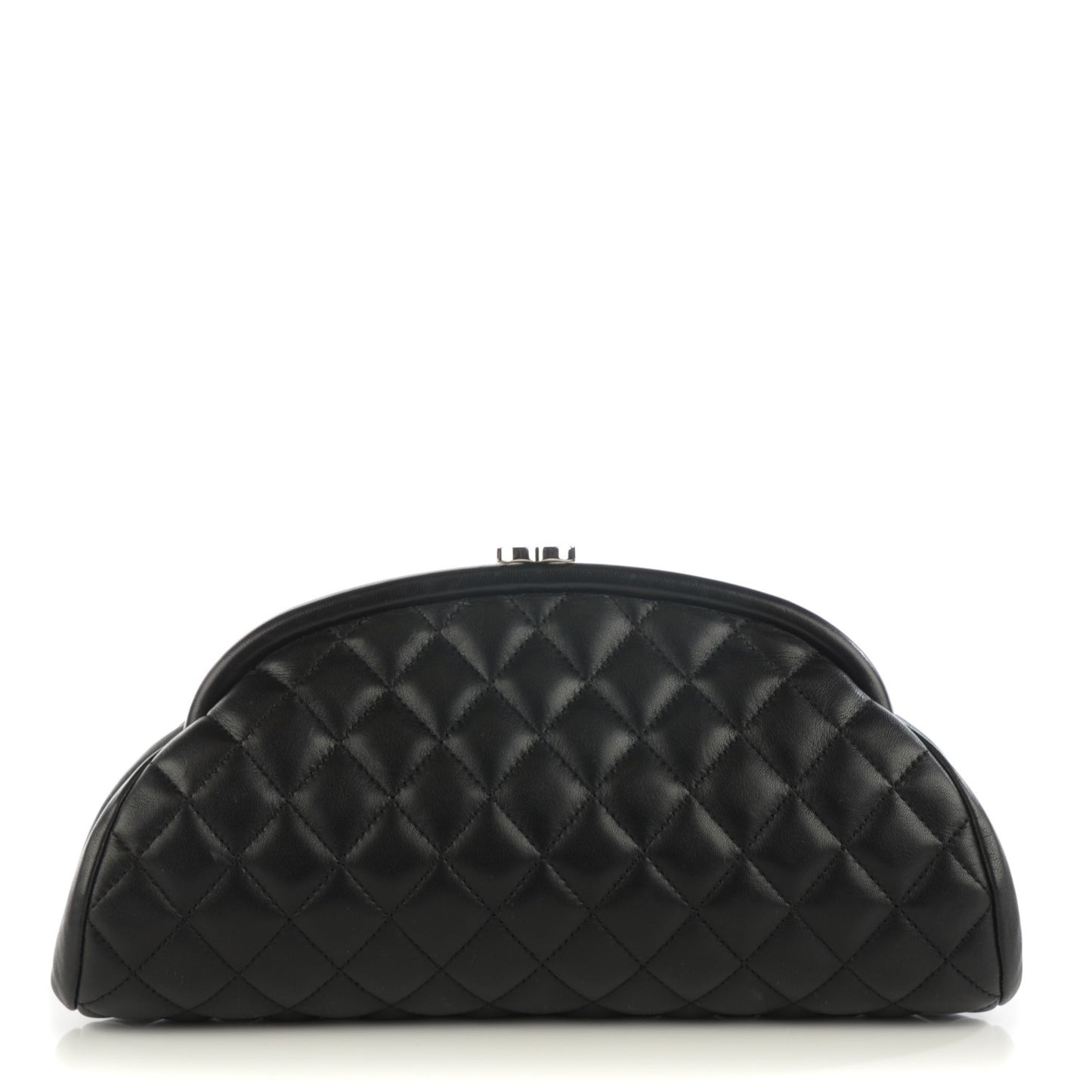 Lambskin Quilted Timeless Clutch Black
