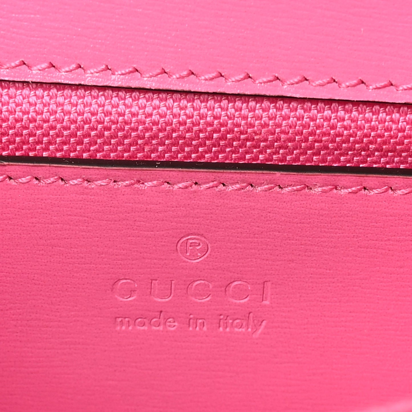 GG Monogram Scratch Lux Calfskin Mini Luce Shoulder Bag Rose Dark Blossom