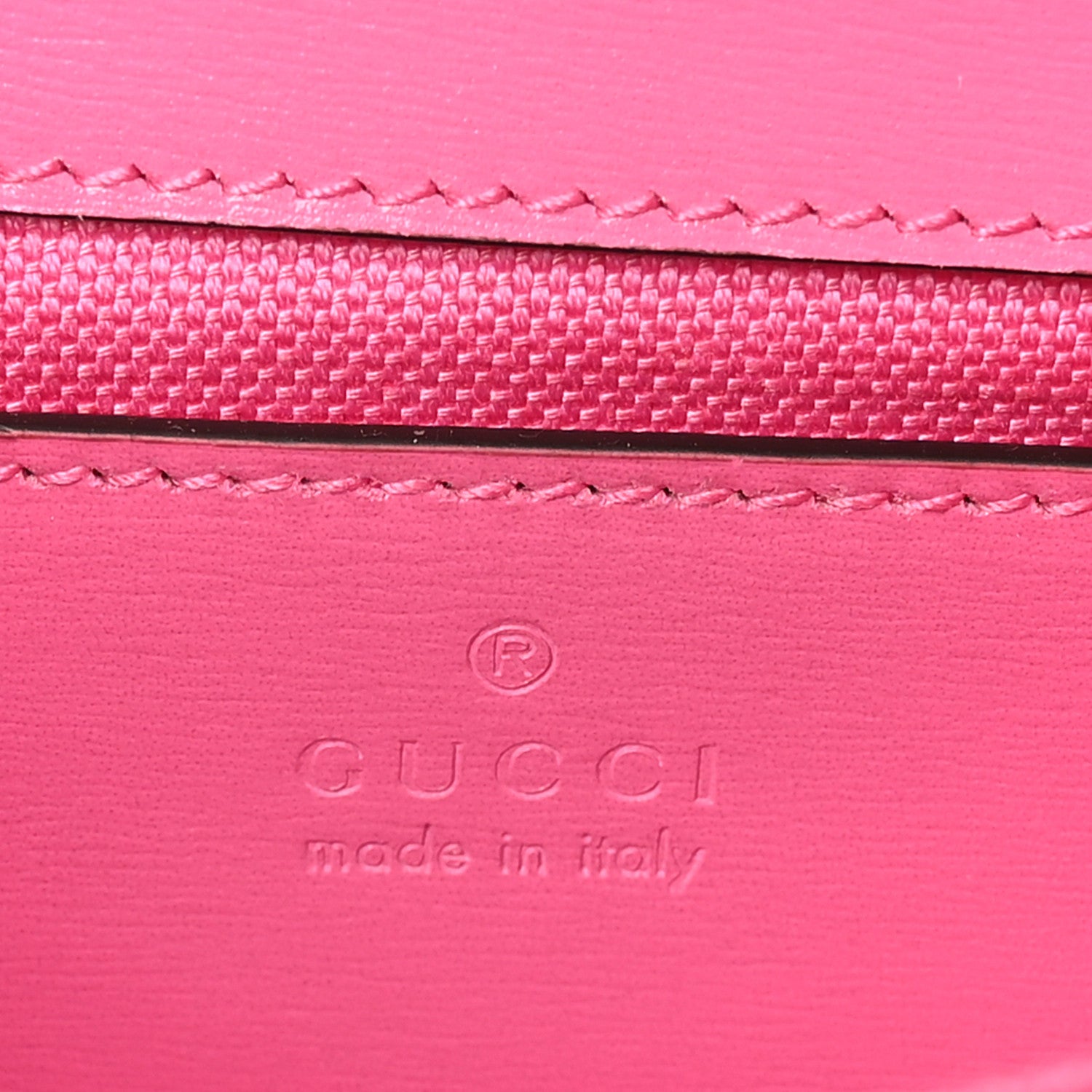 Gucci GG Monogram Scratch Lux Calfskin Mini Luce Shoulder Bag Rose Dark Blossom 6 of 9