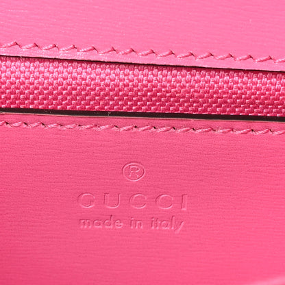 Gucci GG Monogram Scratch Lux Calfskin Mini Luce Shoulder Bag Rose Dark Blossom 6 of 9