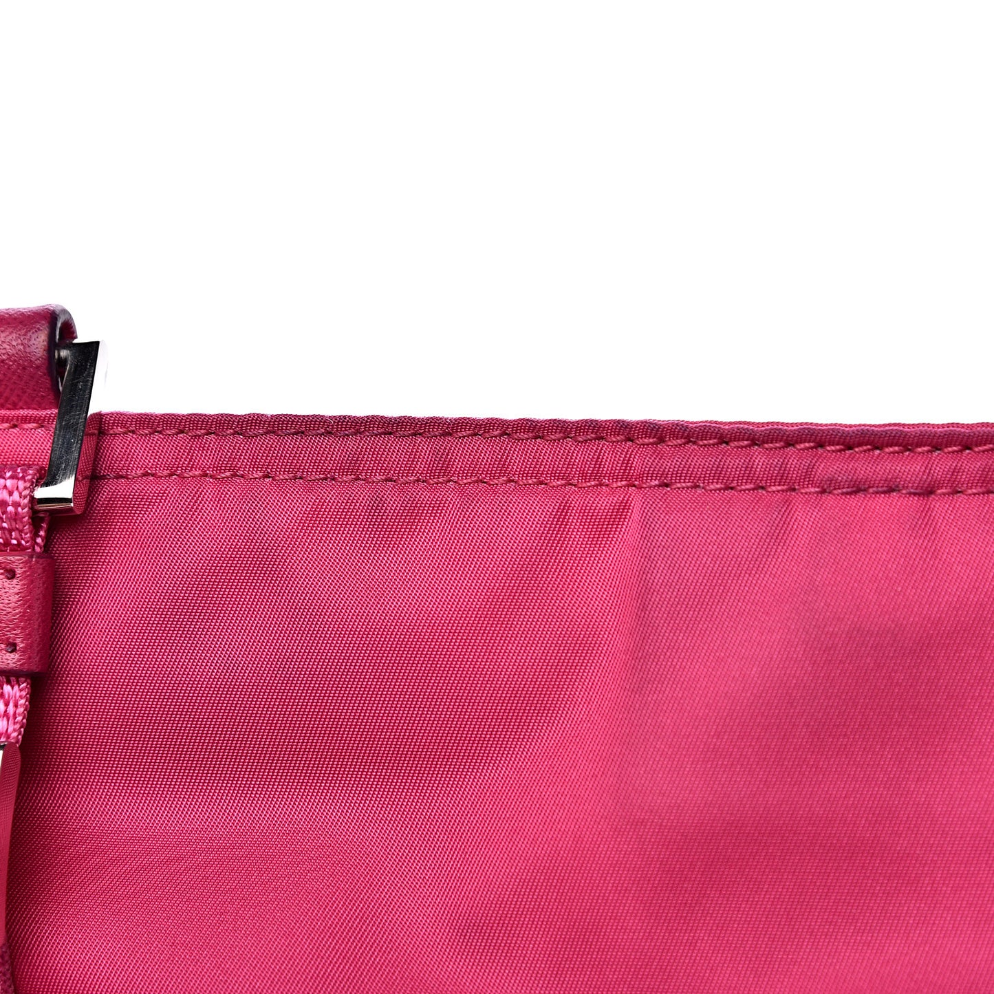 Nylon Vela Flat Messenger Bag Fuxia