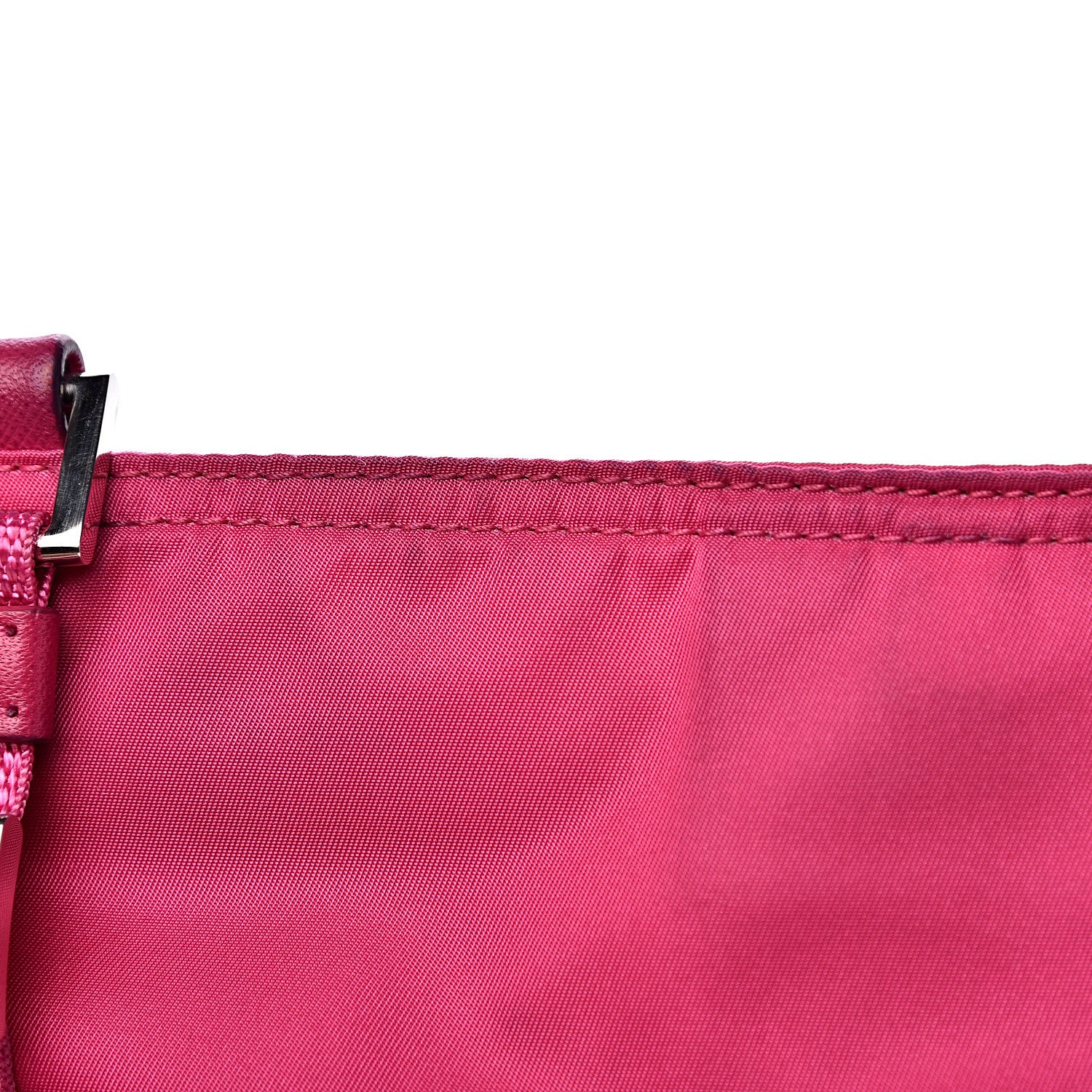 Prada Nylon Vela Flat Messenger Bag Fuxia 10 of 12
