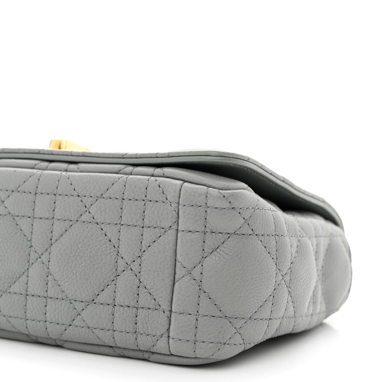 Christian Dior Calfskin Cannage Small Caro Bag Grey 10 of 11