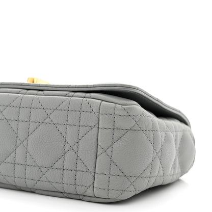 Christian Dior Calfskin Cannage Small Caro Bag Grey 10 of 11