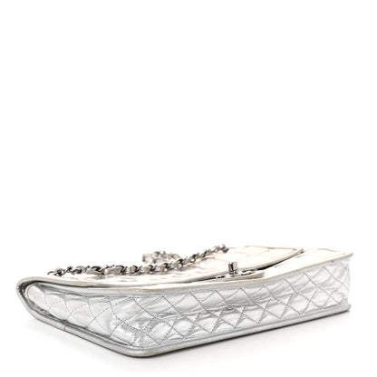 Chanel Vinyl Large Ice Cube Flap Silver 4 of 10