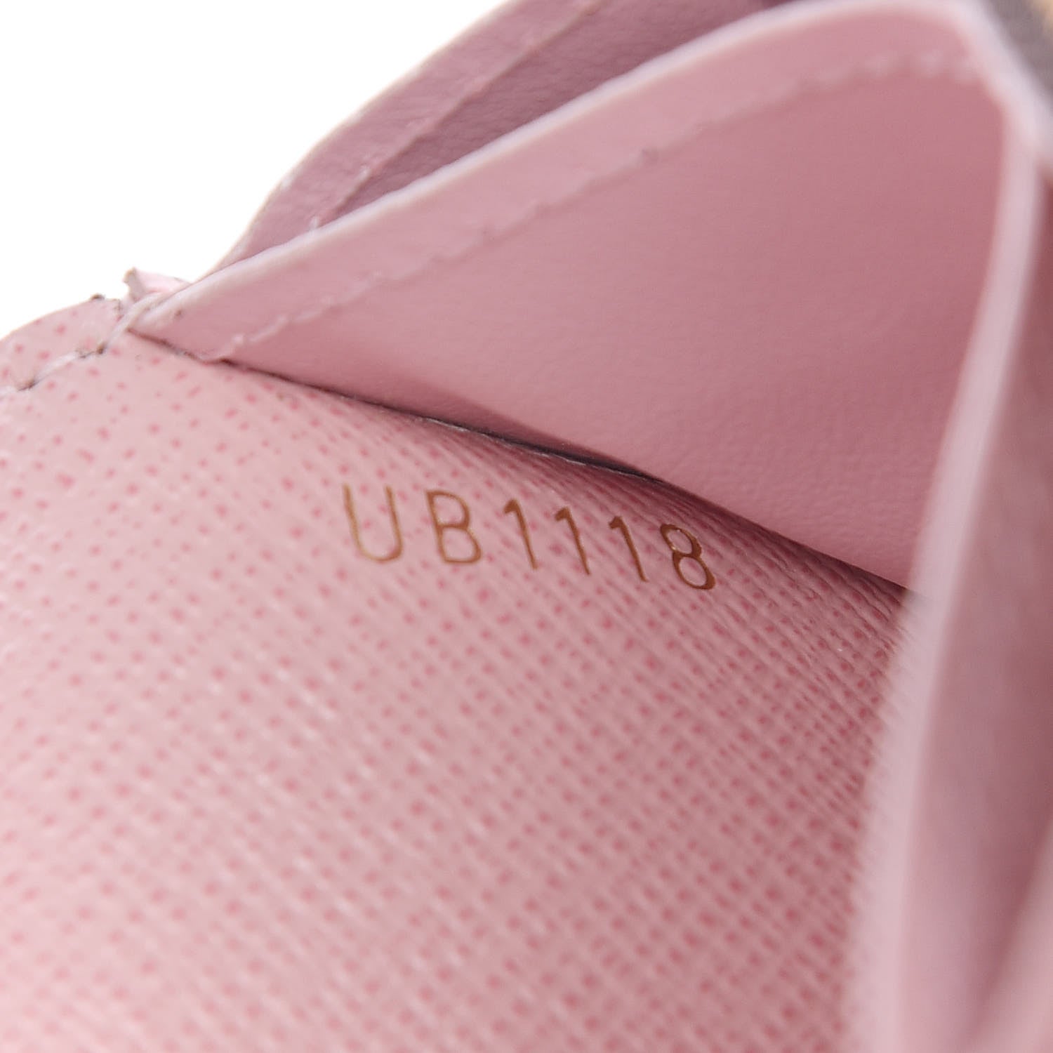 Louis Vuitton Damier Ebene Rosalie Coin Purse Rose Ballerine 8 of 10