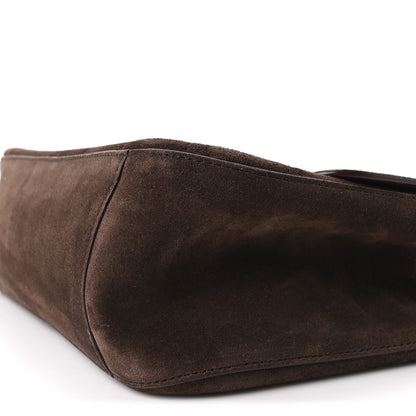 Chanel Suede Calfskin Small Souplissimo Maxi Flap Dark Brown 10 of 11