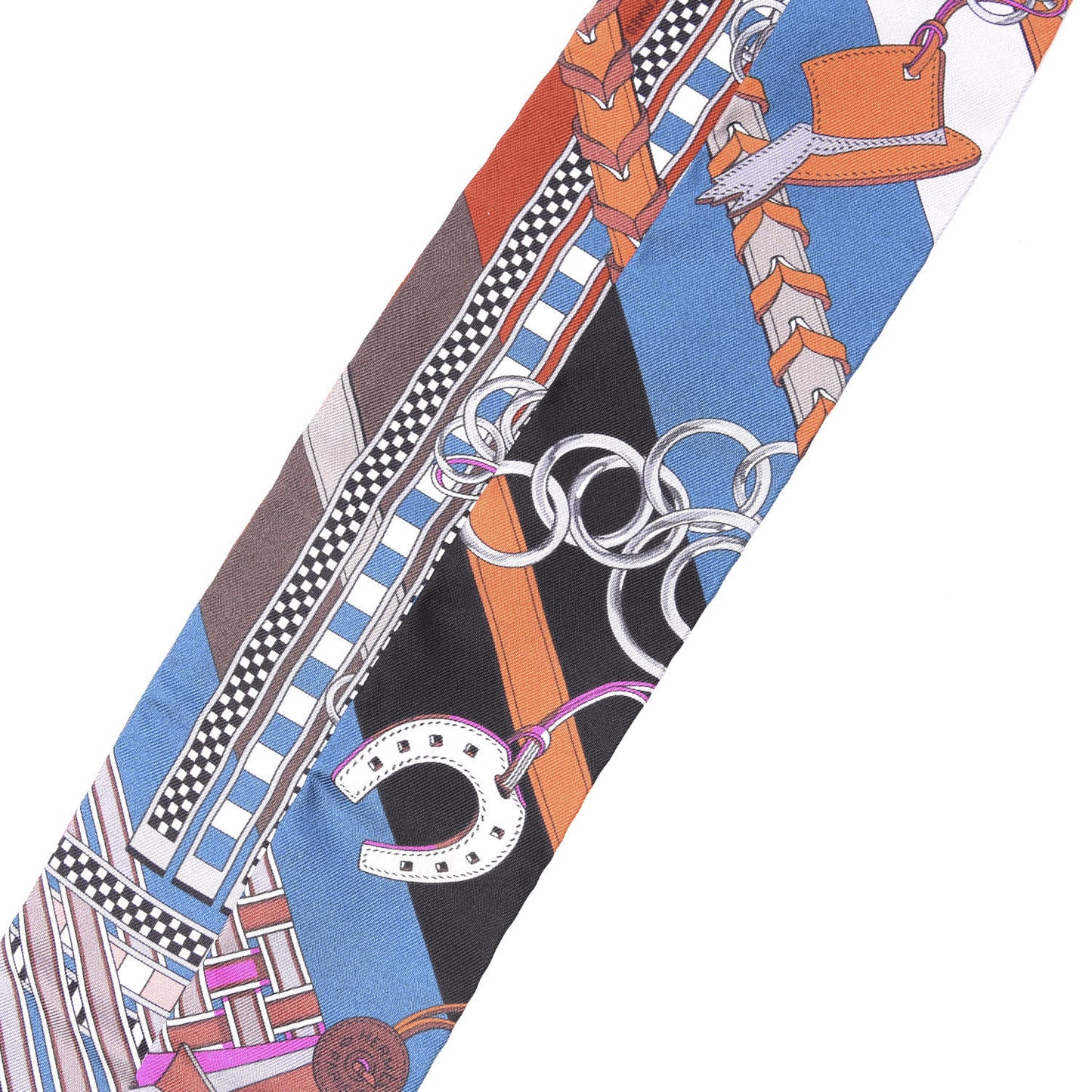 Silk Brides et Gris Twilly Marron Bleu Orange