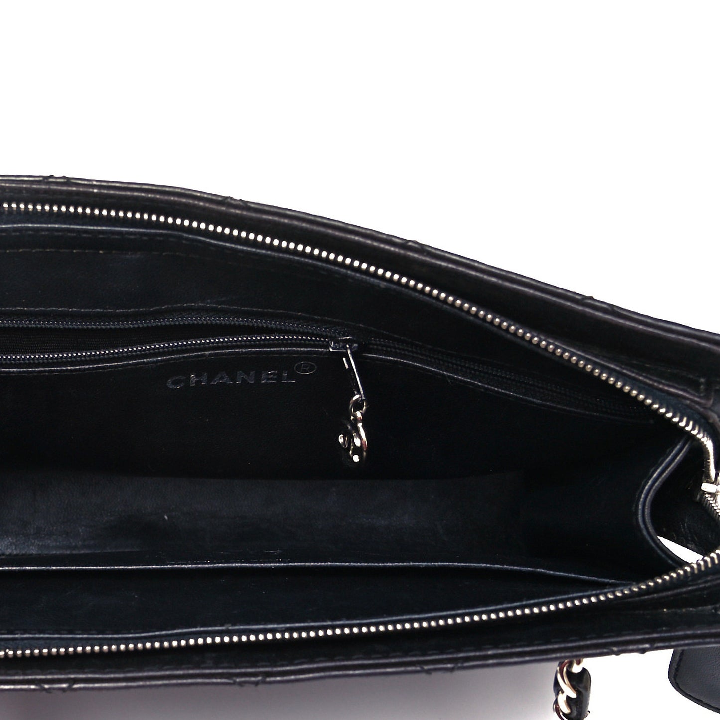 Lambskin Quilted Shoulder Bag Black