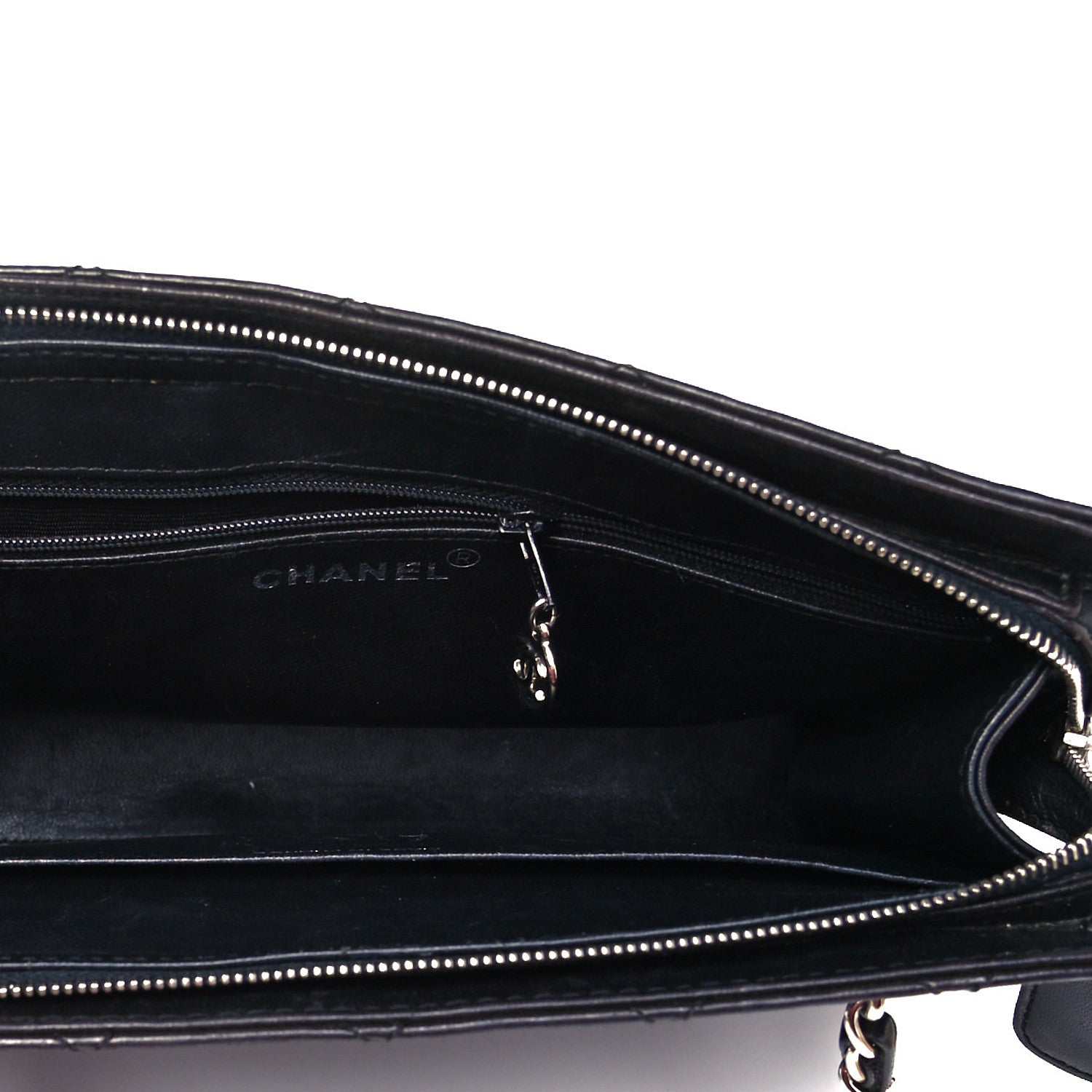 Chanel Lambskin Quilted Shoulder Bag Black 9 of 9
