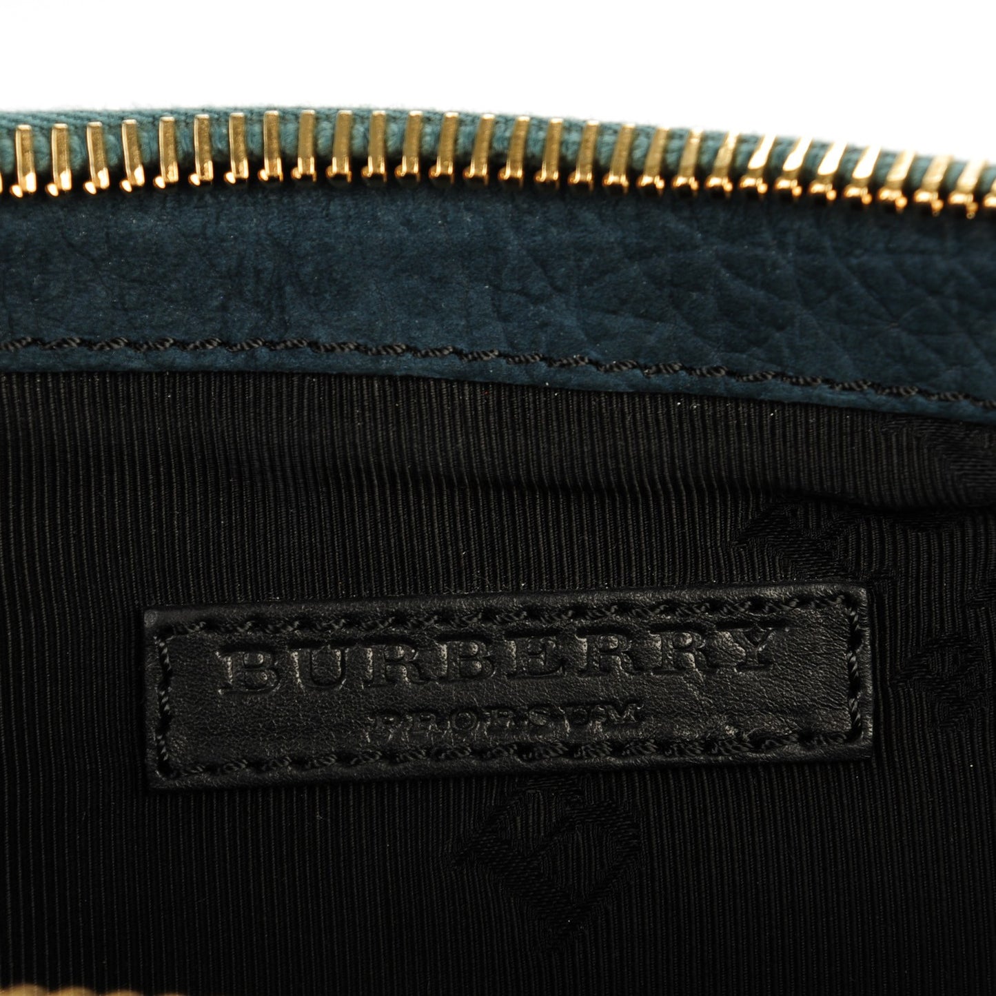 Prorsum Grainy Nubuck Alma Owl Clutch Indigo Green