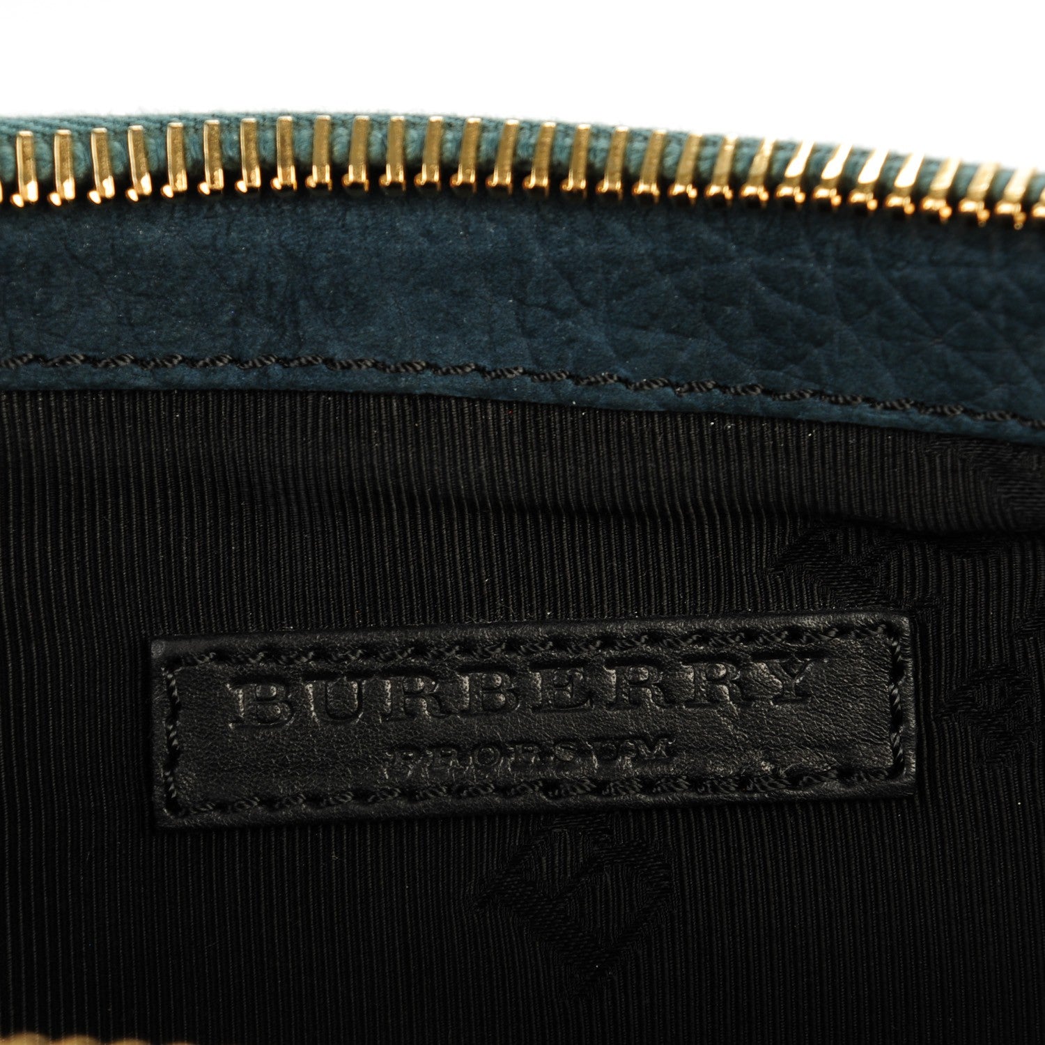Burberry Prorsum Grainy Nubuck Alma Owl Clutch Indigo Green 7 of 7