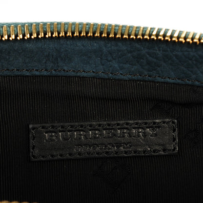 Burberry Prorsum Grainy Nubuck Alma Owl Clutch Indigo Green 7 of 7