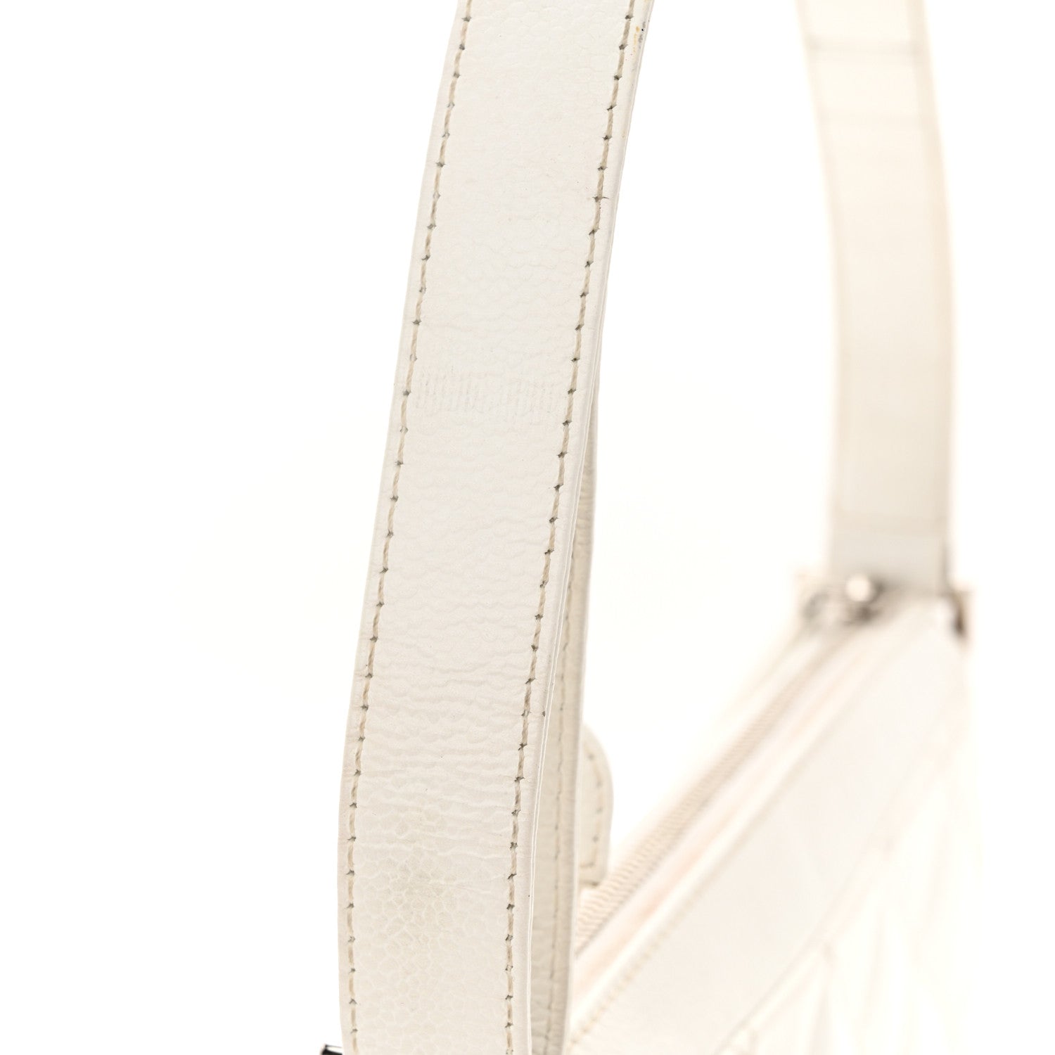 Chanel Caviar Quilted Timeless CC Shoulder Bag White 16 of 22