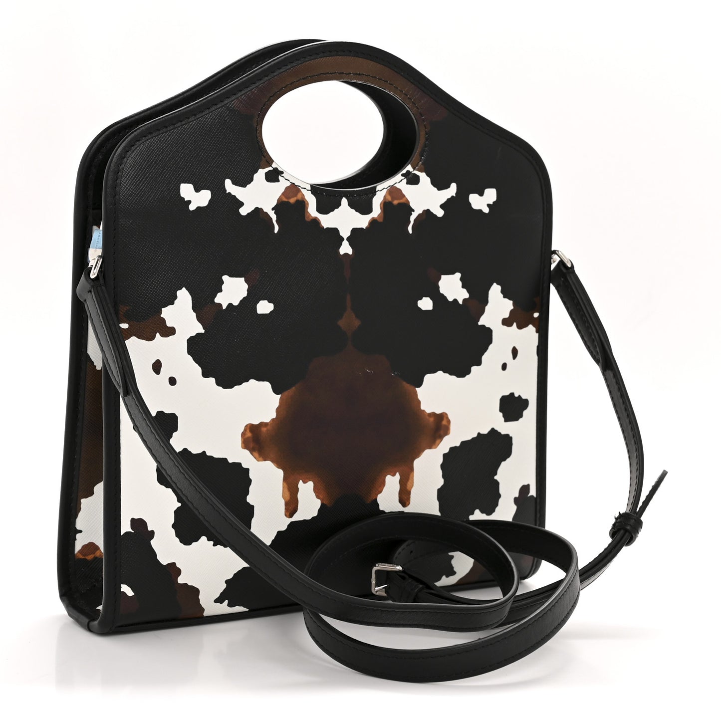 Calfskin Cow Print Mini Pocket Bag Multicolor