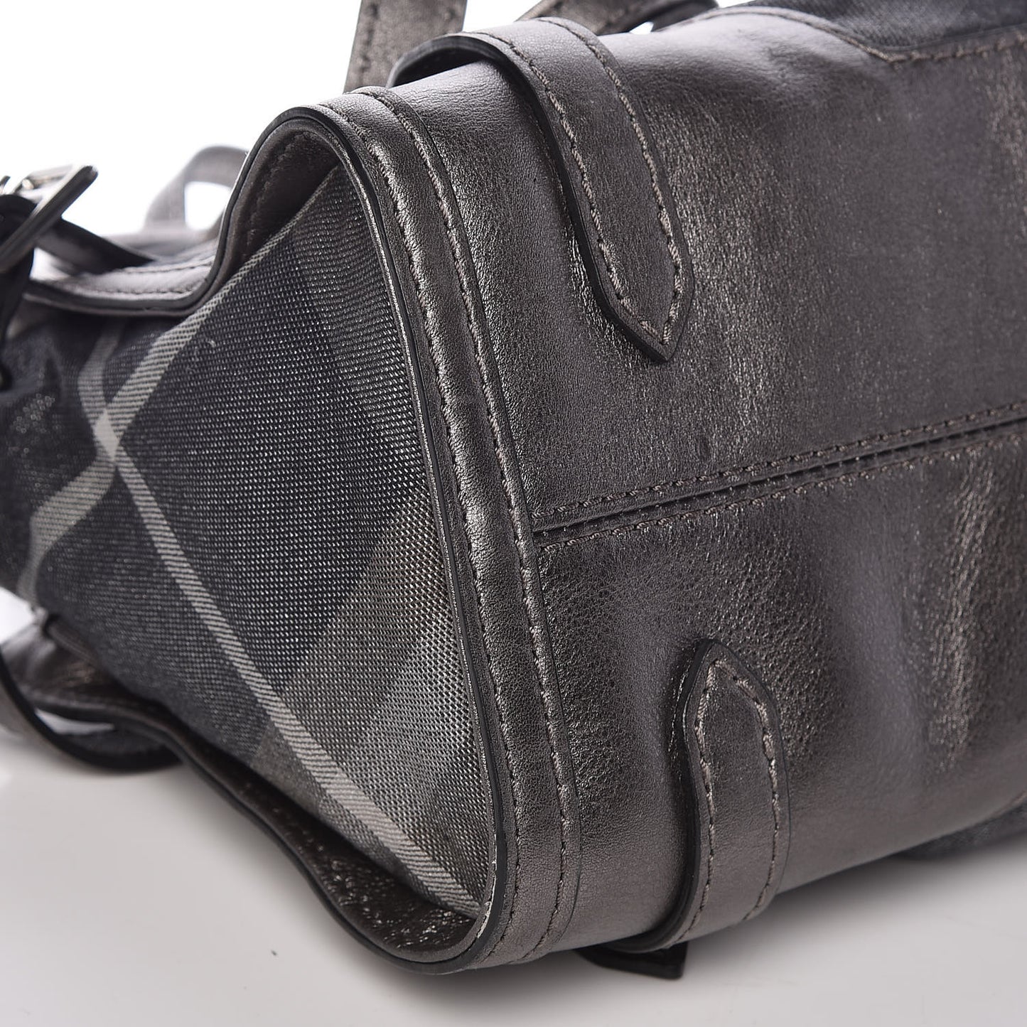 Shimmer Check Pilgrim Satchel Pewter