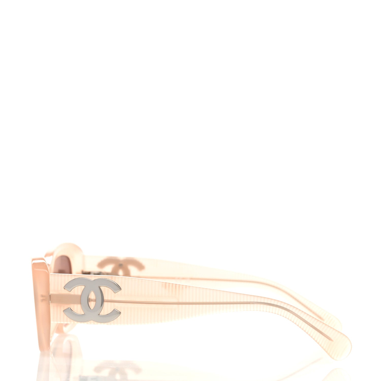 Chanel Acetate Rectangle CC Sunglasses 5493-A Light Orange 3 of 7