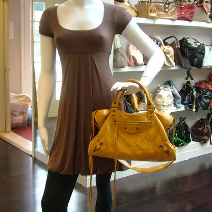Balenciaga Chevre City Marigold Yellow 2 of 11