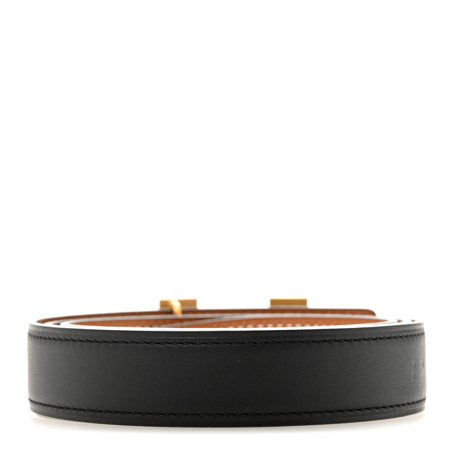 Hermes Swift Epsom 24mm Mini Constance H Belt 85 34 Black Gold 2 of 6