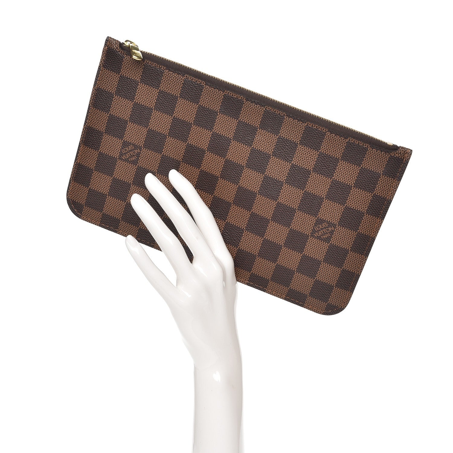 Louis Vuitton Damier Ebene Neverfull MM GM Pochette 2 of 8