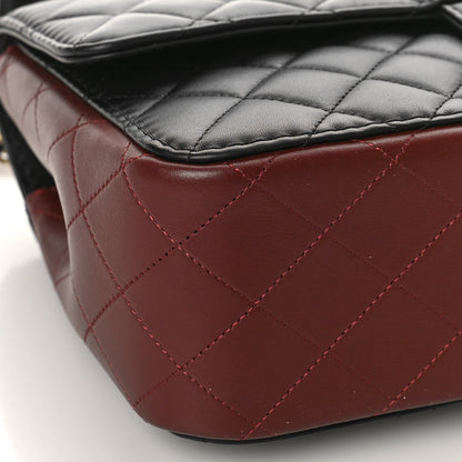 Chanel Calfskin Quilted Strap Into Flap Bag Black Brown 8 of 12