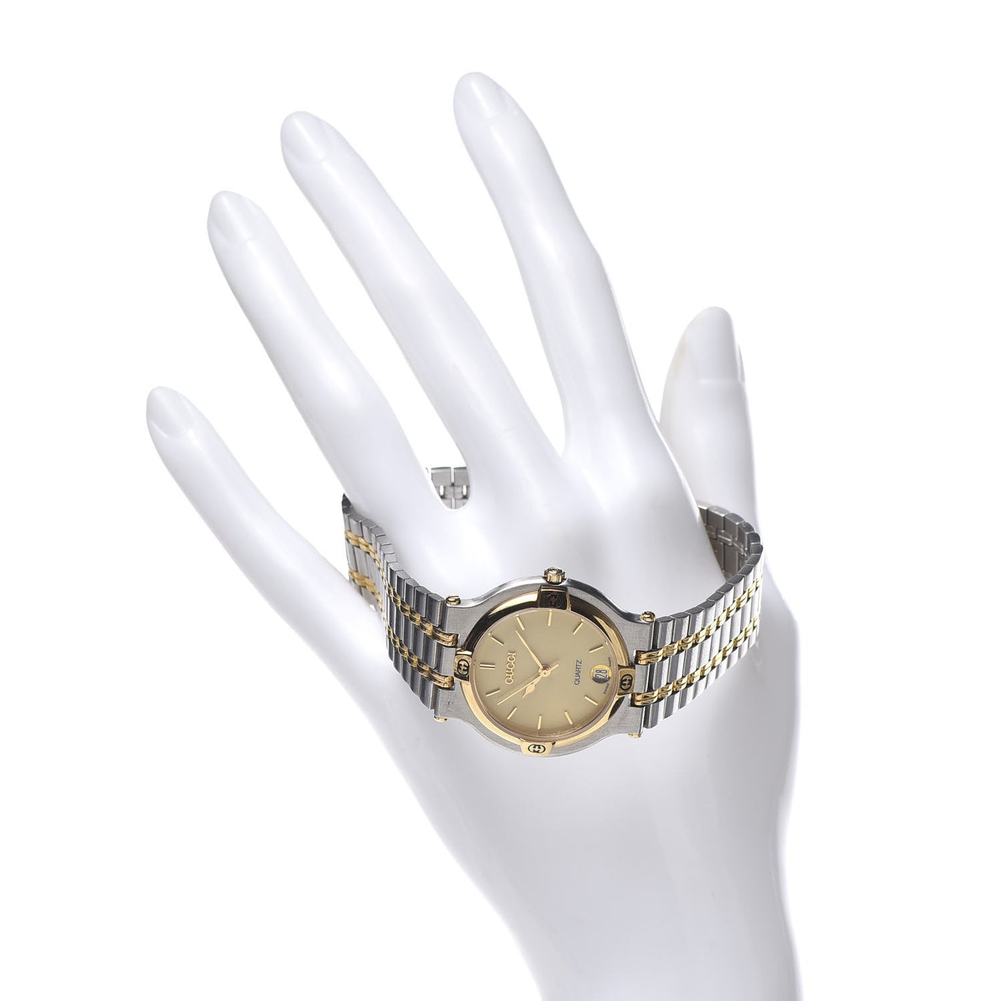 Stainless Steel 32mm 9000M Quartz Watch Gold