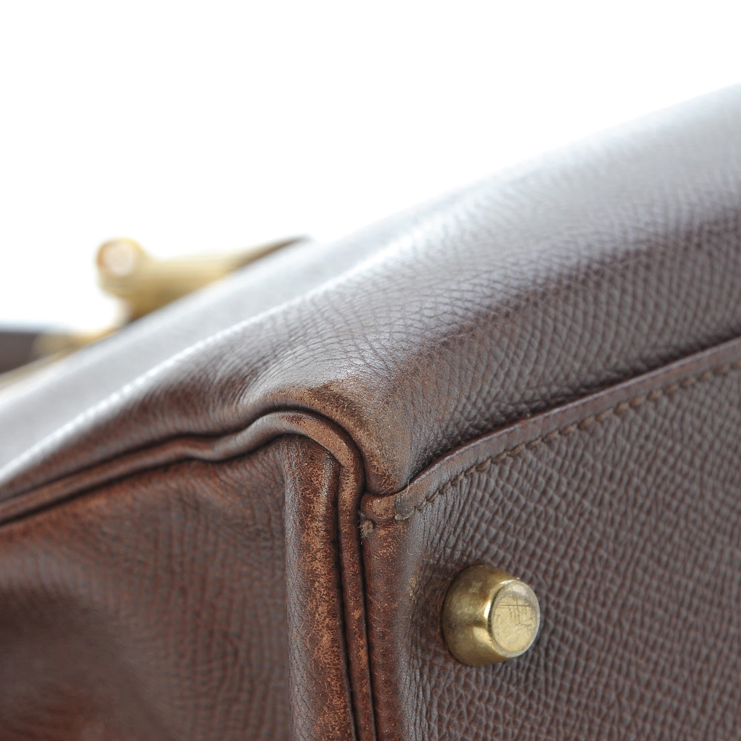 Hermes Courchevel Kelly Retourne 32 Chocolate 41 of 44