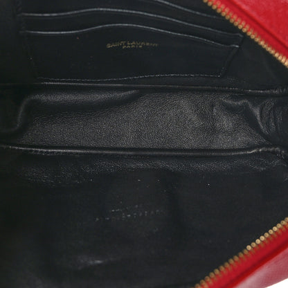 Saint Laurent Grain De Poudre Matelasse Monogram Mini Lou Camera Bag Eros Red 4 of 7