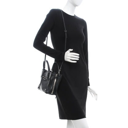 Balenciaga Calfskin Papier Mini A4 Zip Around Tote Black 3 of 17
