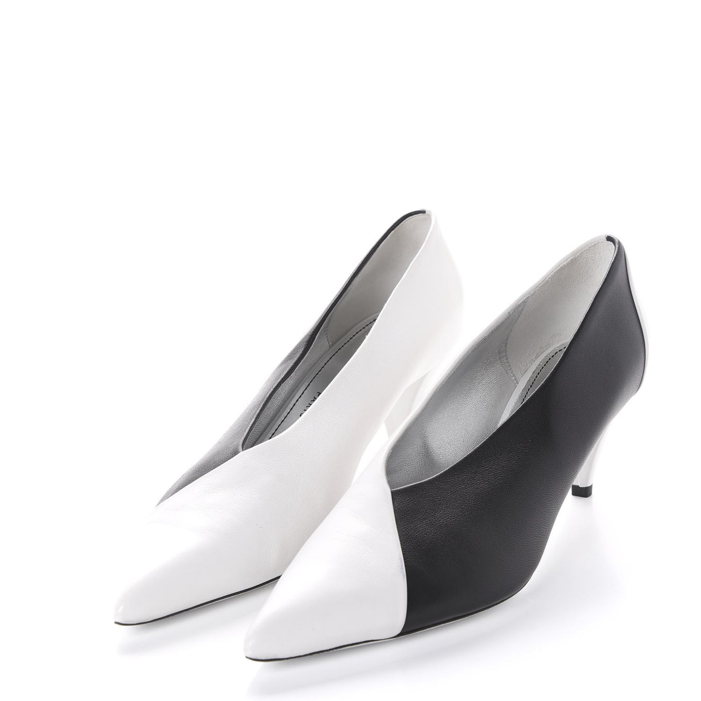 Nappa Two Tone Pumps 39.5 Black