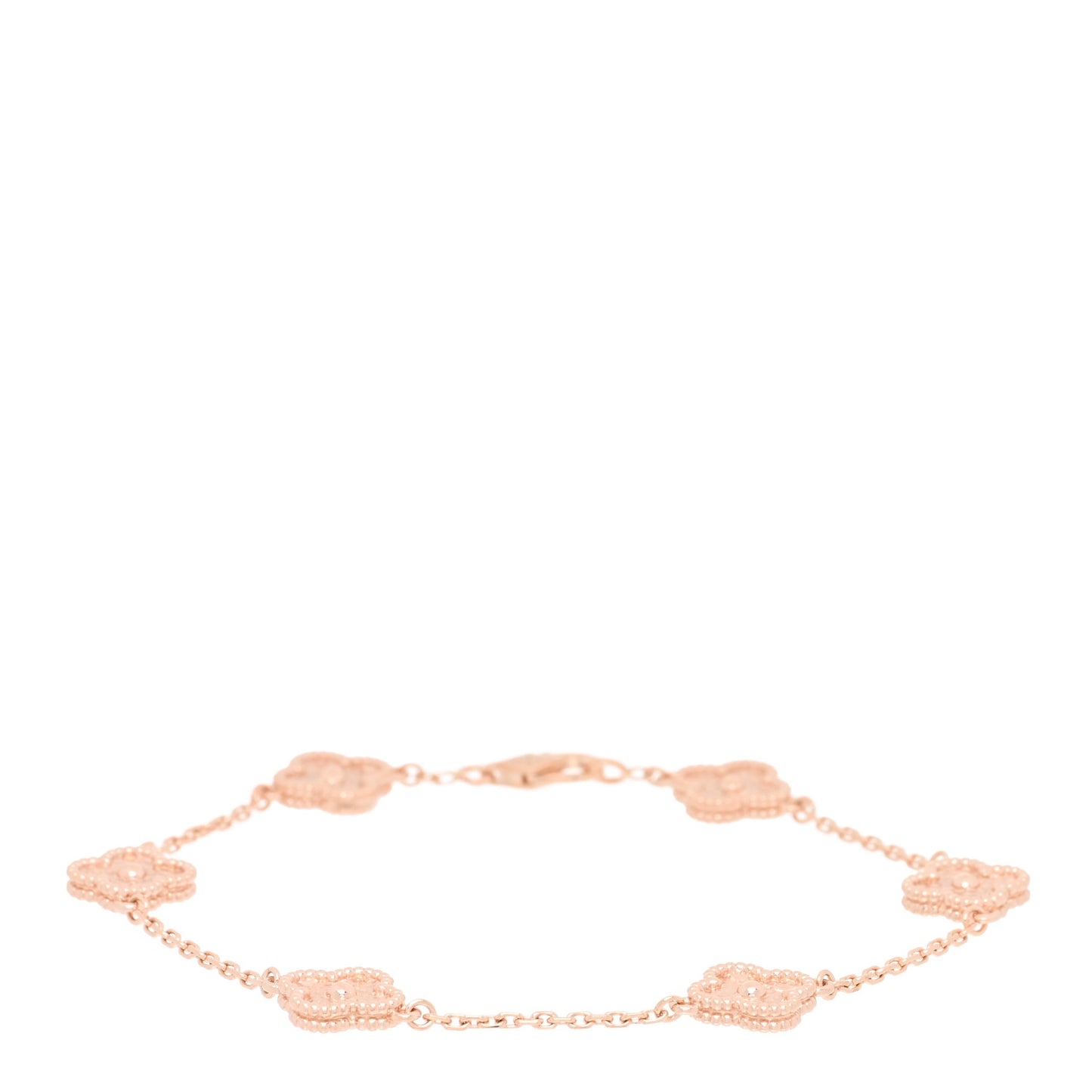 18K Rose Gold 6 Motifs Sweet Alhambra Bracelet